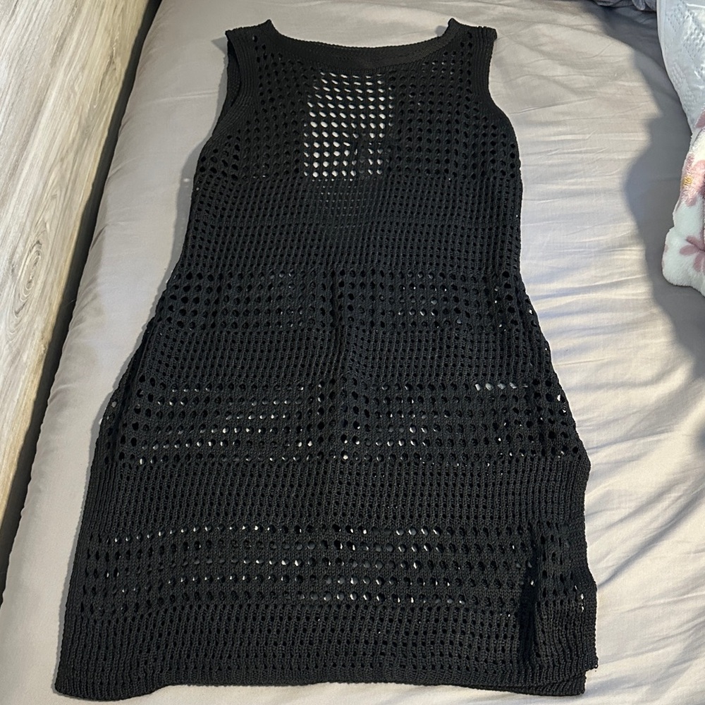 Black Crochet Swimsuit cover
